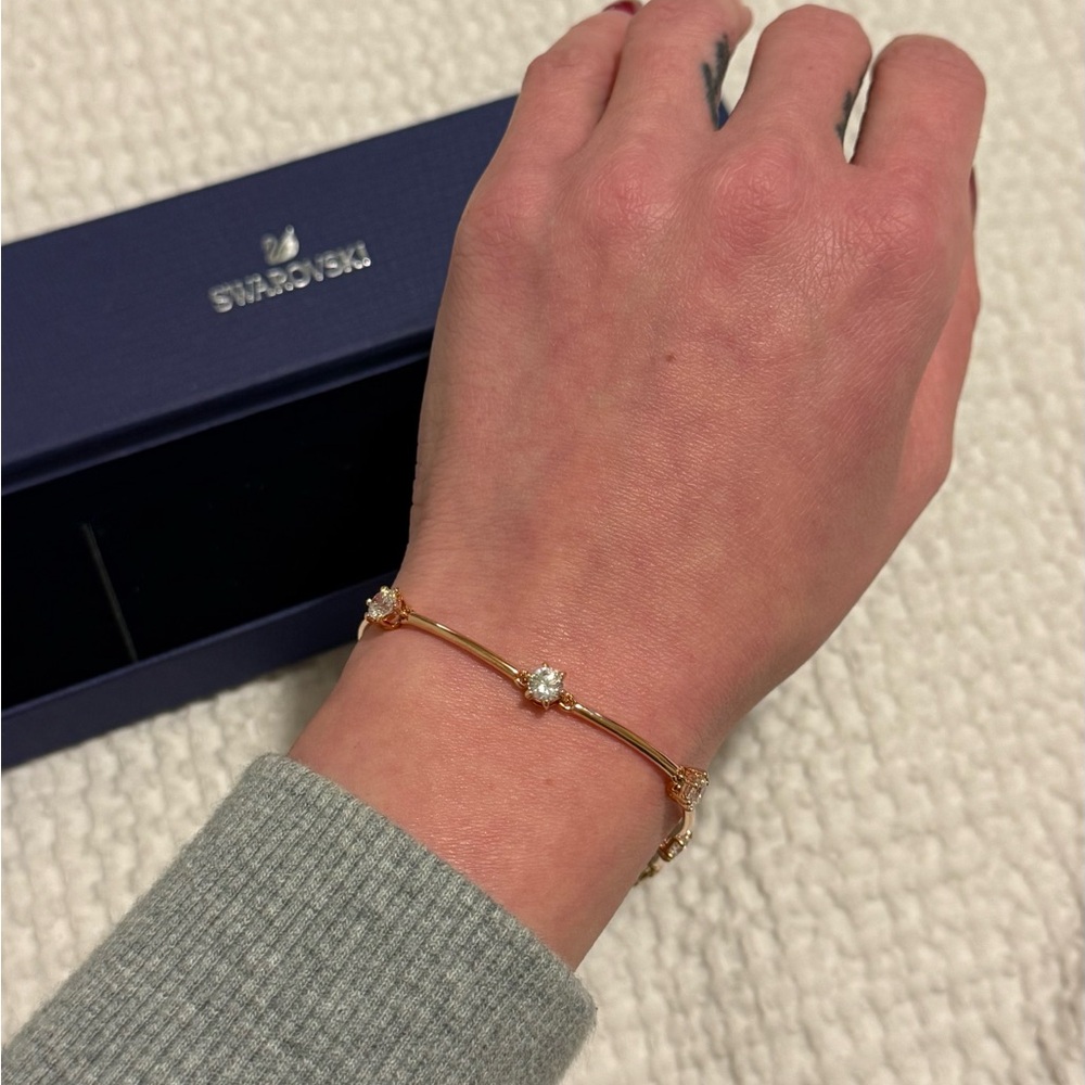 Swarovski Bracelet Rose Gold New with Box - Picture 4 of 5